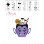 Halloween Drink-10 Embroidery Design Pattern