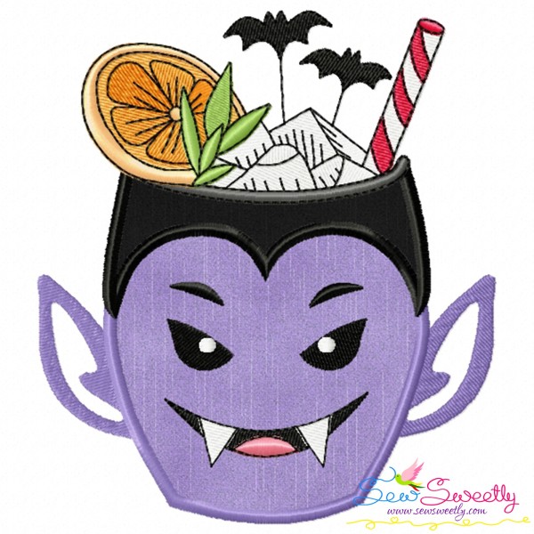 Halloween Drink-10 Applique Design Pattern
