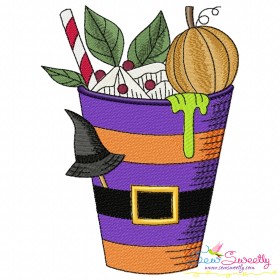 Halloween Drink-9 Embroidery Design Pattern