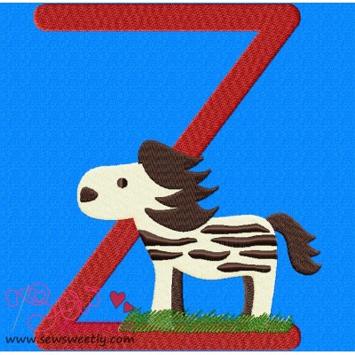 Animal Letter-Z- Zebra- 1