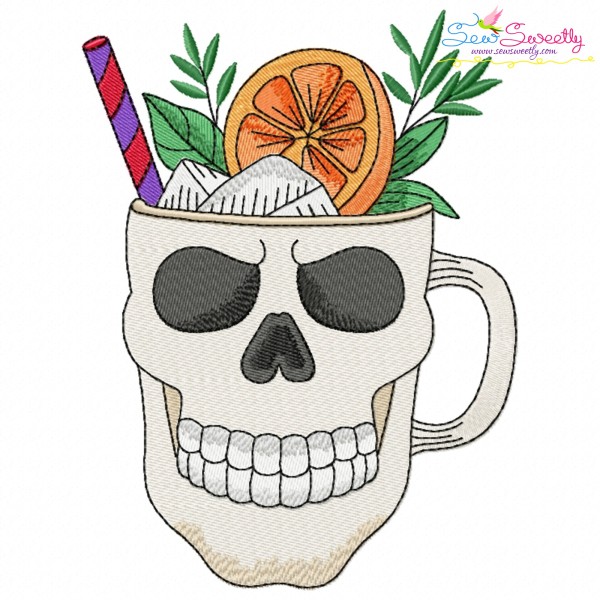 Halloween Drink-8 Embroidery Design Pattern