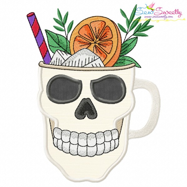 Halloween Drink-8 Applique Design Pattern