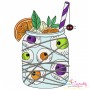Halloween Drink-6 Embroidery Design Pattern