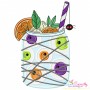 Halloween Drink-6 Applique Design Pattern