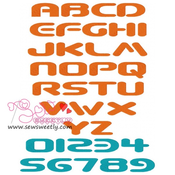 Beware Embroidery Font Set-1