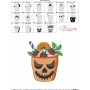 Halloween Drink-4 Embroidery Design Pattern