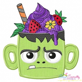 Halloween Drink-3 Applique Design Pattern