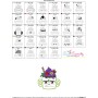 Halloween Drink-3 Applique Design Pattern