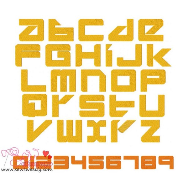 Divlit Embroidery Font Set-1