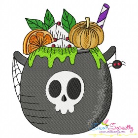 Halloween Drink-1 Embroidery Design Pattern