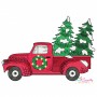 Vintage Christmas Truck-8 Embroidery Design