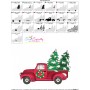 Vintage Christmas Truck-8 Embroidery Design