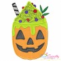Halloween Drinks Applique Embroidery Design Bundle