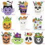 Halloween Drinks Applique Embroidery Design Bundle