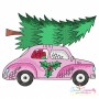 Vintage Christmas Truck-1 Embroidery Design