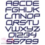 Zero Hour Embroidery Font Set-1