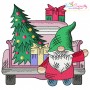 Vintage Christmas Trucks Embroidery Design Bundle