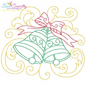 Christmas Bells Filigree Embroidery Design