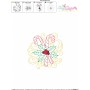Christmas Candy Cane Filigree Embroidery Design