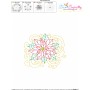 Christmas Poinsettia Flower Filigree Embroidery Design