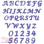 Cross Stitch Embroidery Font Set-1