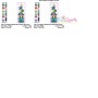 Christmas Bookmark Gifts ITH Embroidery Design