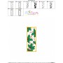Christmas Bookmark Holly Leaves ITH Embroidery Design