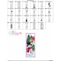 Christmas Bookmark Snowman ITH Embroidery Design