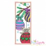 Christmas Bookmark Ornaments ITH Embroidery Design