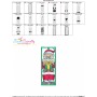 Christmas Bookmark Santa ITH Embroidery Design