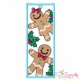 Christmas Bookmark Gingerbread ITH Embroidery Design