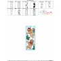 Christmas Bookmark Gingerbread ITH Embroidery Design