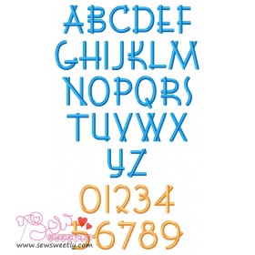 Font Shui Embroidery Font Set-1