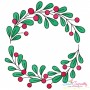 Christmas Wreath-10 Machine Embroidery Design
