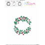Christmas Wreath-10 Machine Embroidery Design