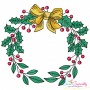 Christmas Wreath-8 Machine Embroidery Design