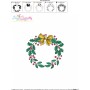Christmas Wreath-8 Machine Embroidery Design