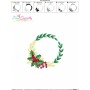Christmas Wreath-7 Machine Embroidery Design
