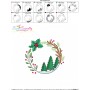 Christmas Wreath-5 Machine Embroidery Design