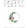 Christmas Wreath-4 Machine Embroidery Design