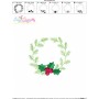 Christmas Wreath-2 Machine Embroidery Design
