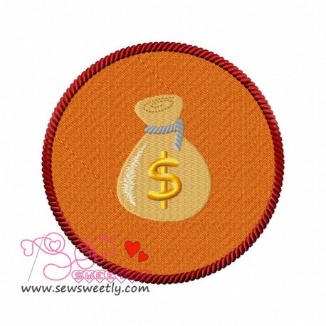 Money Bag Embroidery Design- 1
