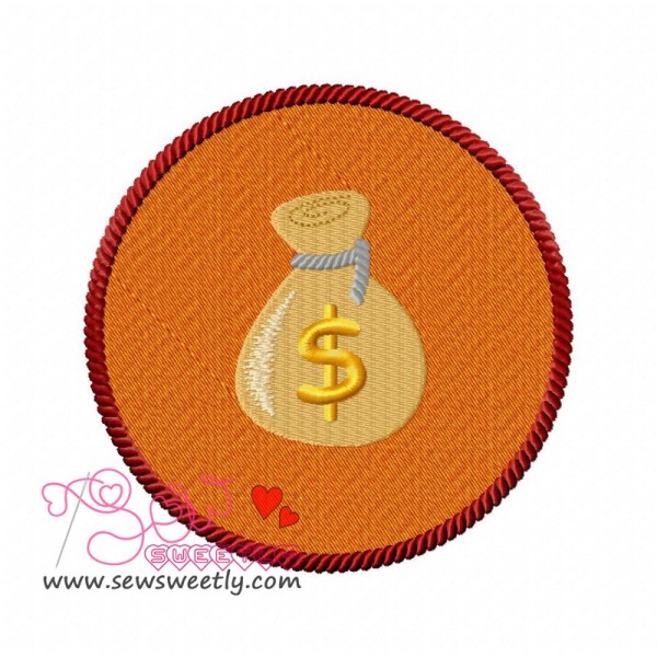 Money Bag Embroidery Design Pattern-1