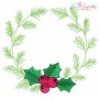 Christmas Wreaths Embroidery Design Bundle