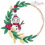 Christmas Wreaths Embroidery Design Bundle