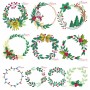 Christmas Wreaths Embroidery Design Bundle