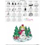 Christmas Snowman Winter Scene-9 Embroidery Design