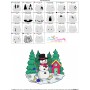 Christmas Snowman Winter Scene-8 Embroidery Design