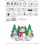 Christmas Snowman Winter Scene-6 Embroidery Design