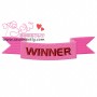 Winner Ribbon Embroidery Design Pattern-1